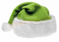 olive Santa's hat