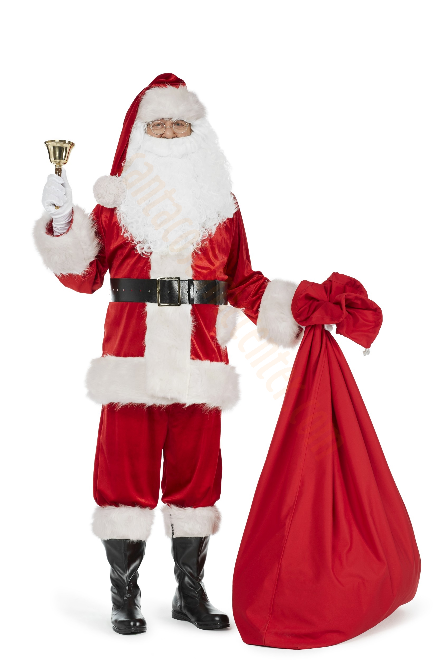 Santa Set Gloves Glasses & Eyebrows Christmas Santa Claus Fancy Dress Accessory 